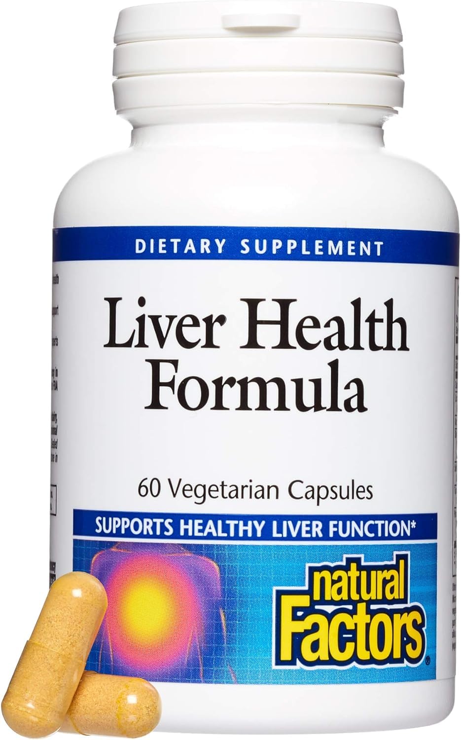 Natural Factors Liver Health Formula bottle on white background