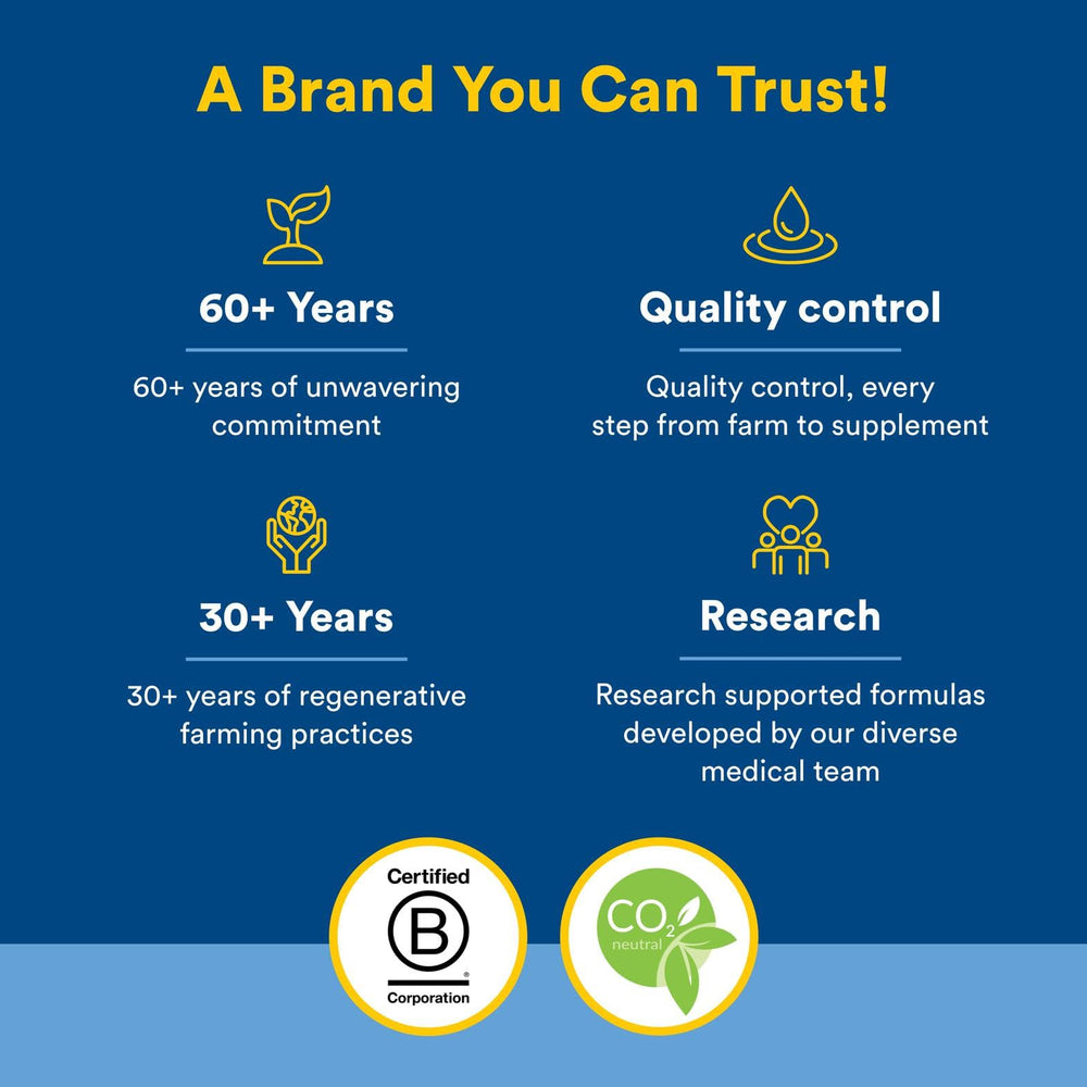 Packaging showing two capsules per serving and dosing guidance