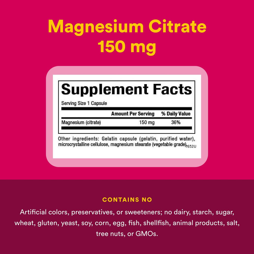 Natural Factors Magnesium Citrate bottle beside its packaging