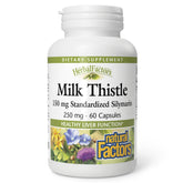 Bottle of Natural Factors Milk Thistle 250 mg with 60 capsules