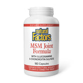 Natural Factors MSM Joint Formula bottle on white background