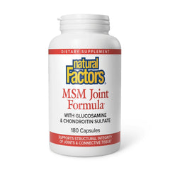 Natural Factors MSM Joint Formula bottle on white background