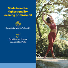 Close-up of Ultra Prim Evening Primrose Oil softgels