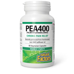 Close-up of PEA400 key ingredient 400 mg per capsule