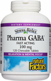 Natural Factors Pharma GABA bottle front