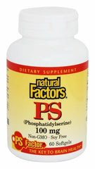 Natural Factors Phosphatidylserine bottle label