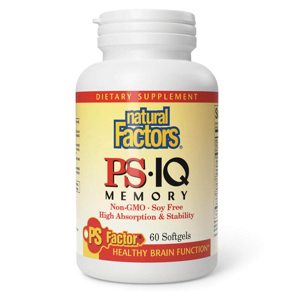 Natural Factors PS-IQ Memory 60 soft gels hero image