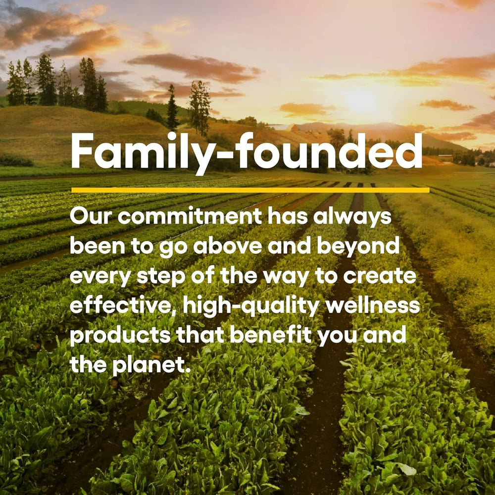 Bottle showing 60 vegetarian capsules count