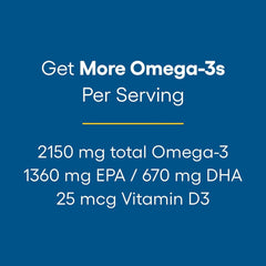 Natural Factors RxOmega-3 EPA 1360 mg per serving supports heart health