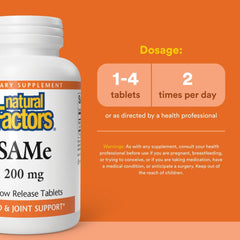 Mood support concept for SAMe 200 mg tablets
