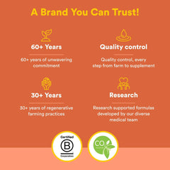 Nutrition facts panel on Natural Factors product