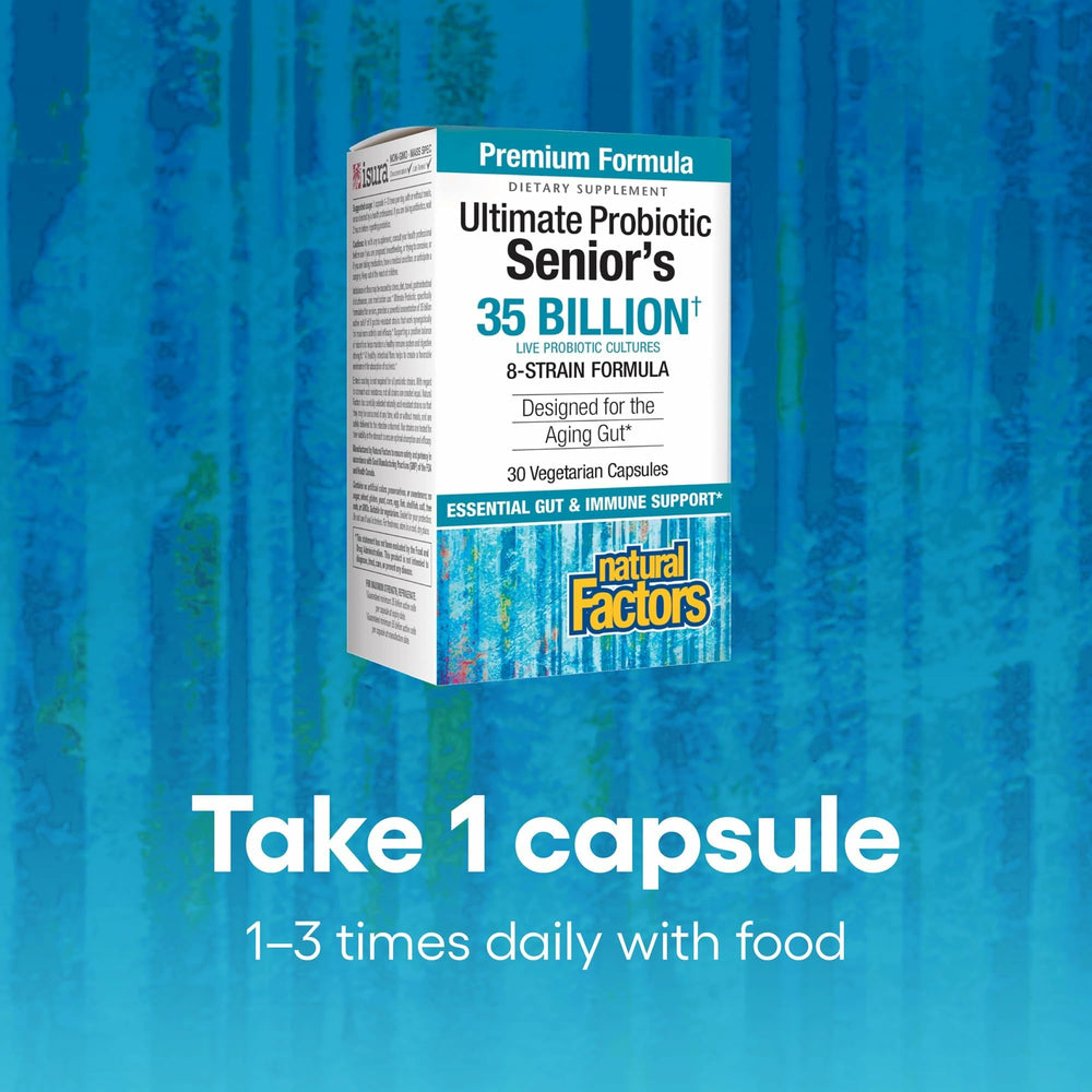 Serving size and capsule details on bottle label