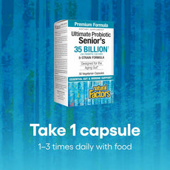 Serving size and capsule details on bottle label