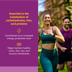 Bottle of Natural Factors Vitamin B2 Riboflavin 100 mg with cap