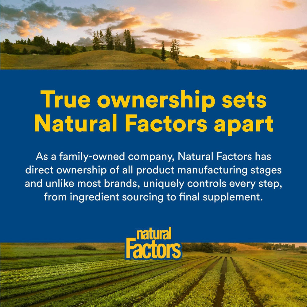 Natural Factors organic farm facility signage