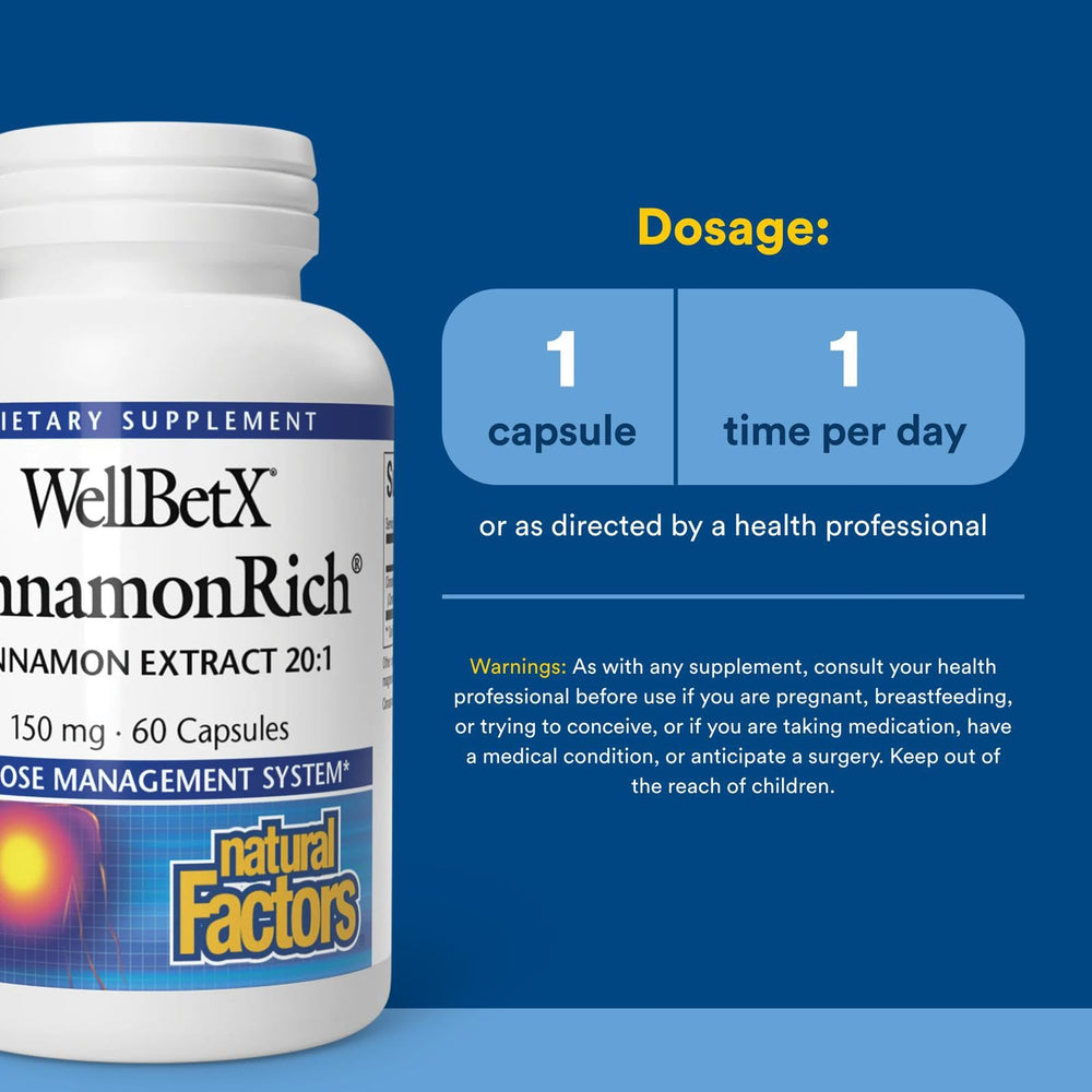 Cinnulin PF cinnamon extract product label