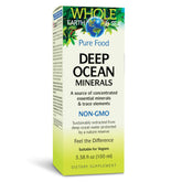 Front view of Natural Factors Whole Earth & Sea Deep Ocean Minerals bottle (3.38 oz)