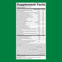 Product label showing 120 tablets and 60 servings