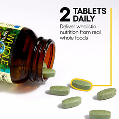 Side view of Natural Factors multivitamin bottle