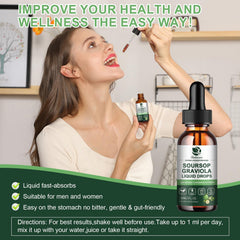 Natural flavor soursop bitters bottle