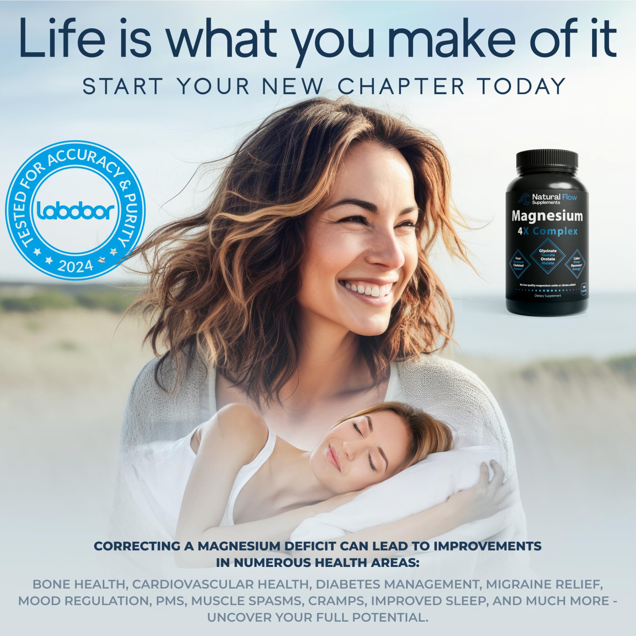 Close-up of magnesium taurate form in the supplement Close-up of magnesium taurate form in the supplement