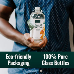 Nutrition facts and C8 MCT content per serving