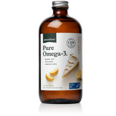 Front view of Natural Force Pure Omega-3 Lemon Cake 16 oz bottle