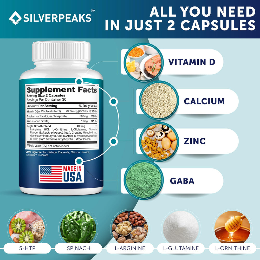 Natural growth supplement for teens and adults