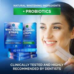 Natural ingredients including coconut oil in strips