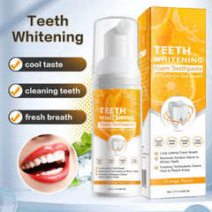 Natural ingredients label for whitening toothpaste