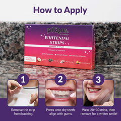 Whitening strips with natural ingredients for deep stain removal