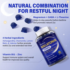 Mixed berry flavored melatonin gummies