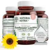 Natural Nutra Sunflower Lecithin 2000 mg softgels bottle