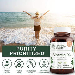 Natural Nutra label detail with ingredients and gluten-free benefit visible