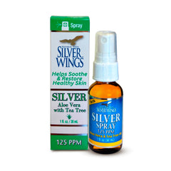 Front view of Natural Path Silver Wings 1oz spray bottle