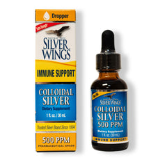 Natural Path Silver Wings Colloidal Silver 500 PPM 1 oz bottle