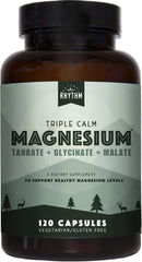 Natural Rhythm Triple Calm Magnesium bottle for balanced energy support.