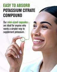 Heart health symbol highlighting potassium citrate support