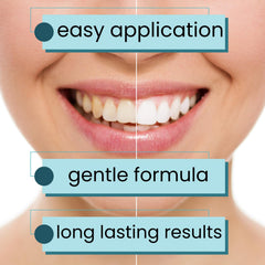 Clinically safe whitening strips for sensitive gums