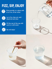 Natural Vitality CALM ingredients list showing gluten-free, vegan, Non-GMO formula.