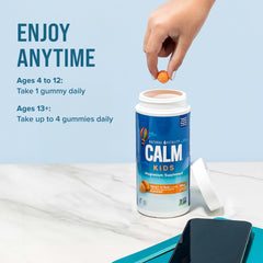Front label of Natural Vitality CALM Kids Magnesium Gummies