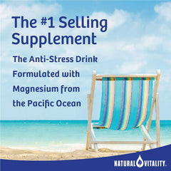Measuring spoon with Natural Vitality Calm lemon powder