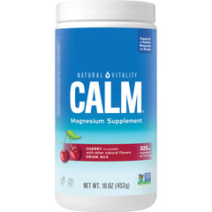 Natural Vitality CALM Magnesium Drink Mix cherry 16 oz bottle