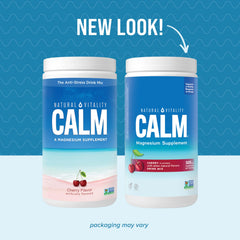 Glass with prepared CALM magnesium drink mix ready to drink