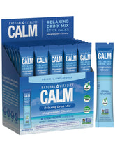 Natural Vitality Calm magnesium powder packaging with unflavored packets