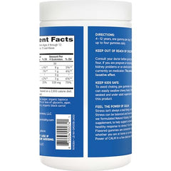 Natural Vitality logo with CALM branding.