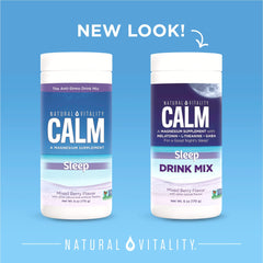 Natural Vitality logo with Calmful Sleep packaging