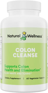 Natural Wellness Colon Cleanse bottle with 60-count vegetarian capsules