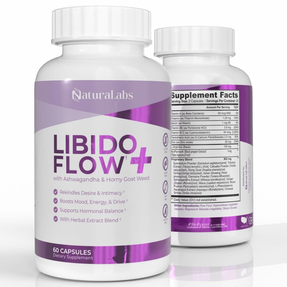 NATURALABS Libido Flow+ bottle front view