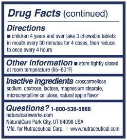 No sugar, alcohol, artificial colors or flavors claim graphic